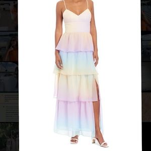 Pastel Amanda Uprichard Long Special Event Dress